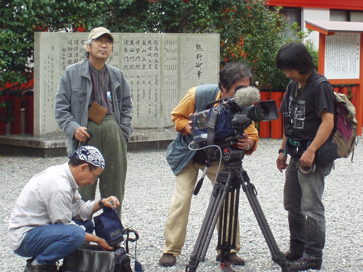  『熊野古道』撮影現場にて